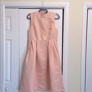 Peach Mid Length Summer Dress